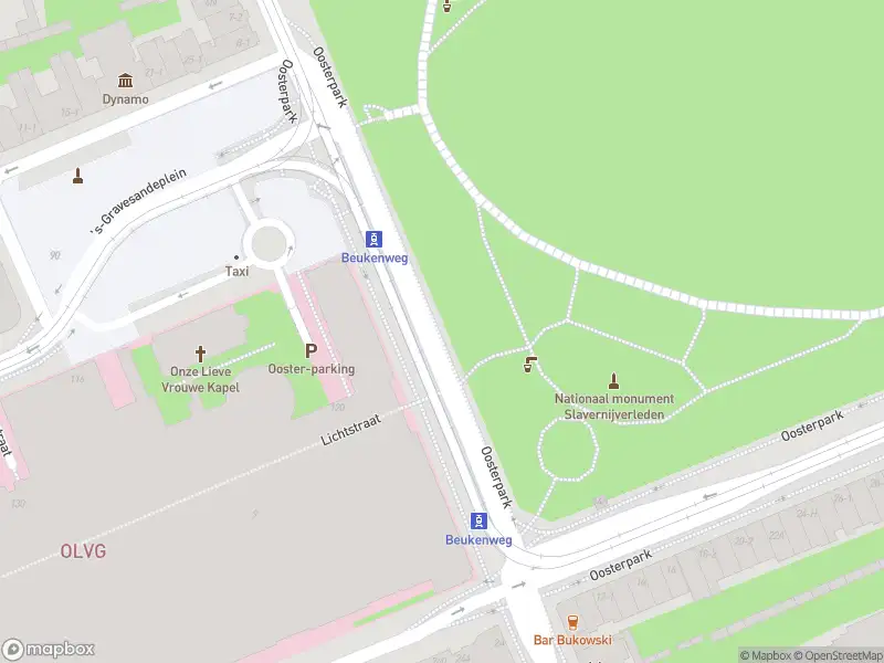 Besteld ambulance vervoer naar de Oosterpark in Amsterdam