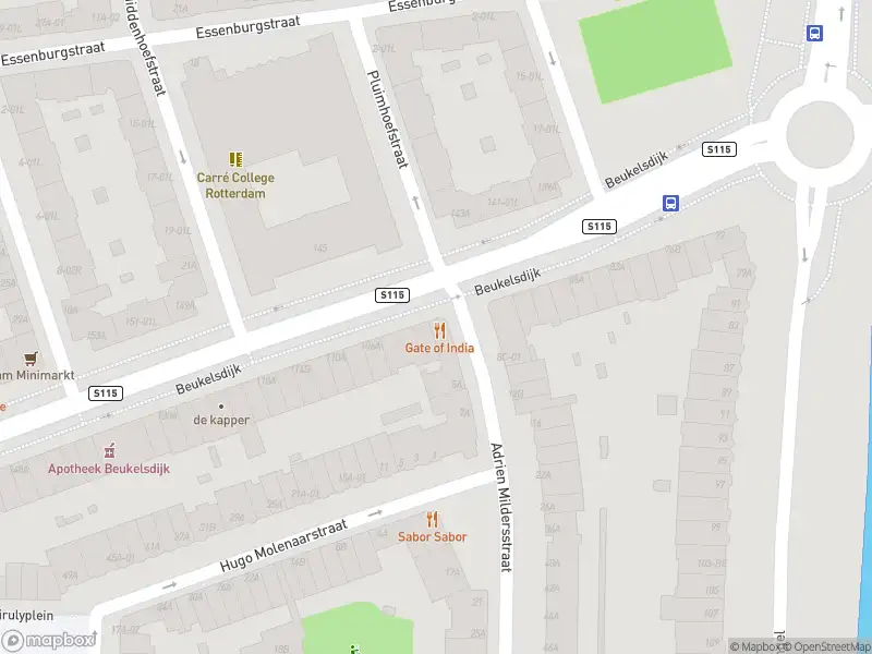 Ambulance met gepaste spoed naar de Beukelsdijk in Rotterdam
