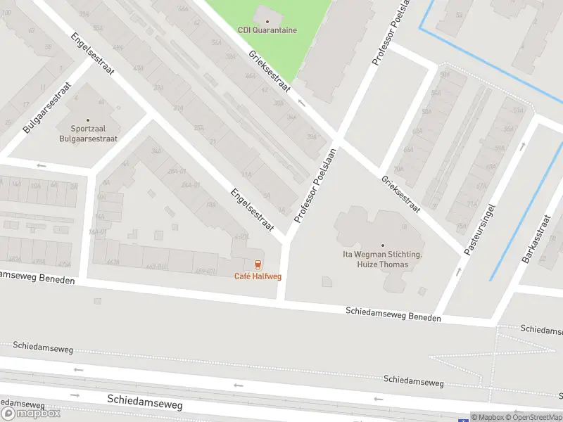 Ambulance naar de Engelsestraat in Rotterdam