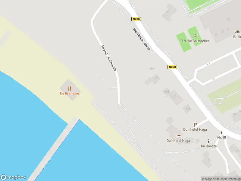 Brandweer met grote spoed naar de Strand Zoutelande in Zoutelande vanwege een buitenbrand