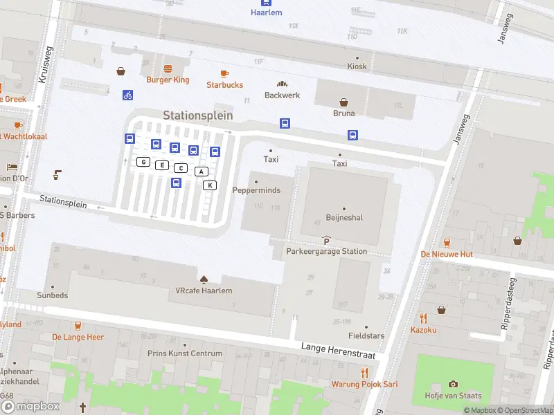 Brandweer met gepaste spoed naar de Stationsplein in Haarlem
