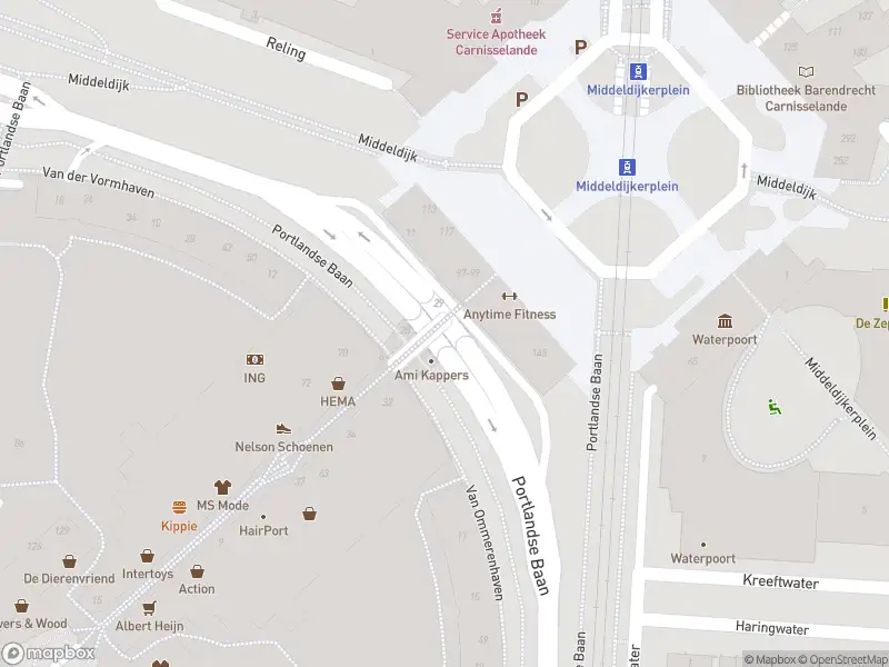 Politie naar de Portlandse Baan in Barendrecht vanwege ongeval met letsel