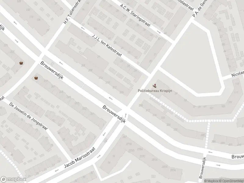 Ambulance met gepaste spoed naar de Brouwersdijk in Dordrecht