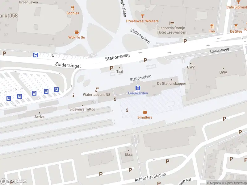 Politie naar de Stationsplein in Leeuwarden