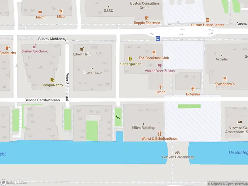 Brandweer met gepaste spoed naar de Leonard Bernsteinstraat in Amsterdam