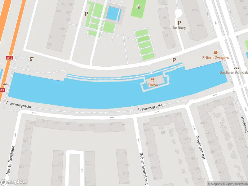 Brandweer met gepaste spoed naar de James Rosskade in Amsterdam