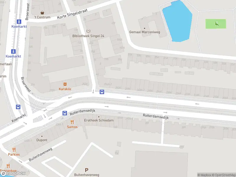 Ambulance naar de Rotterdamsedijk in Schiedam