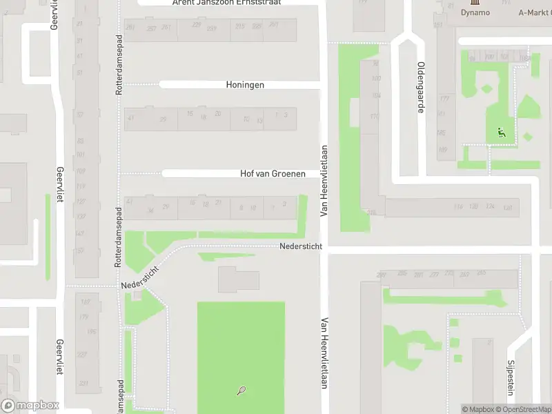 Brandweer met grote spoed naar de Hof van Groenen in Amsterdam