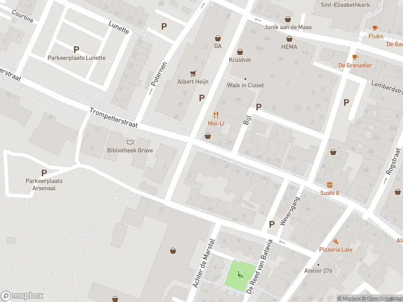 Brandweer met grote spoed naar de Hoofschestraat in Grave vanwege gebouwbrand