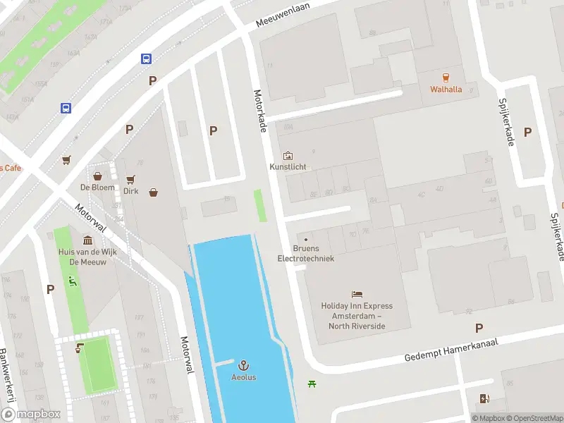 Ambulance met grote spoed naar de Motorkade in Amsterdam
