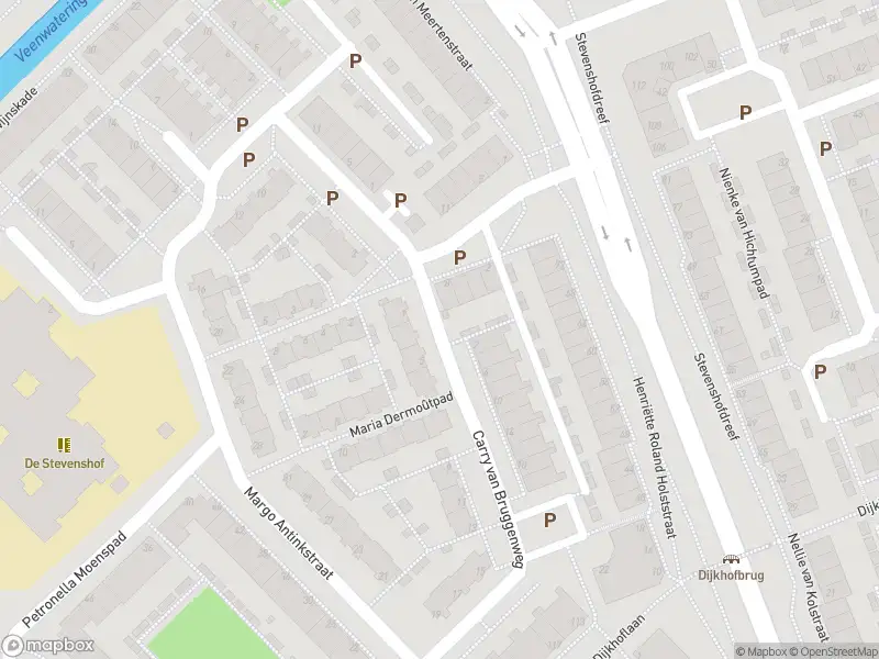 Ambulance met grote spoed naar de Carry van Bruggenweg in Leiden