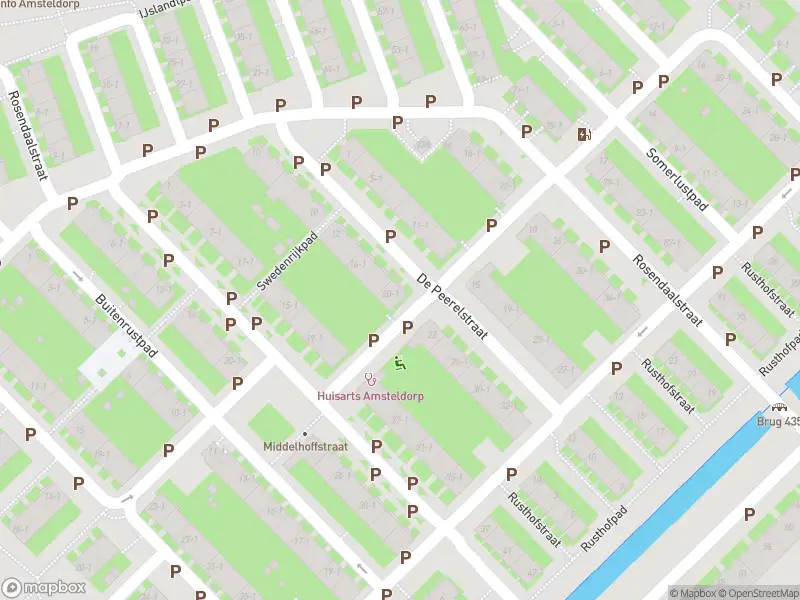 Besteld ambulance vervoer naar de De Peerelstraat in Amsterdam