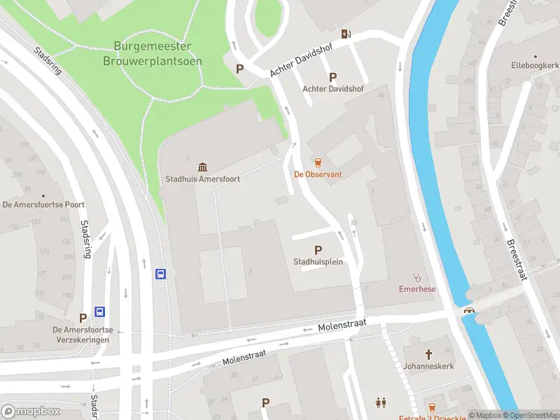 Brandweer met gepaste spoed naar de Stadhuisplein in Amersfoort