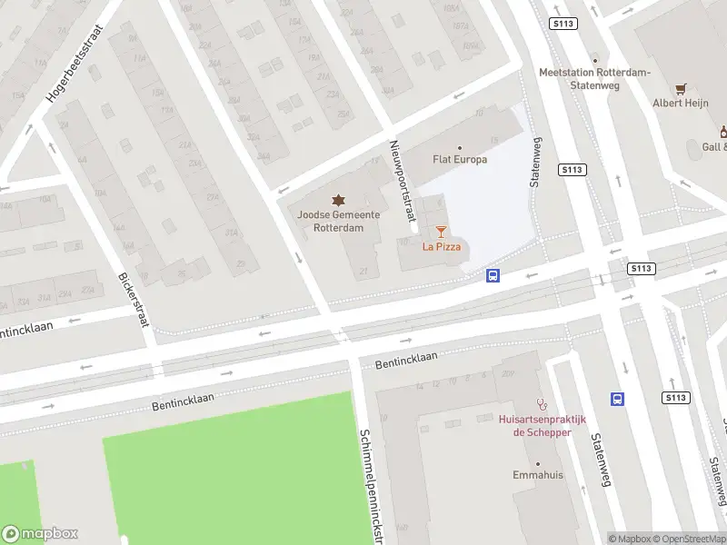 Besteld ambulance vervoer naar de Bentincklaan in Rotterdam