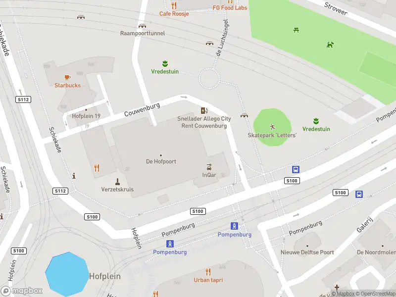 Brandweer met gepaste spoed naar de Couwenburg in Rotterdam vanwege een buitenbrand