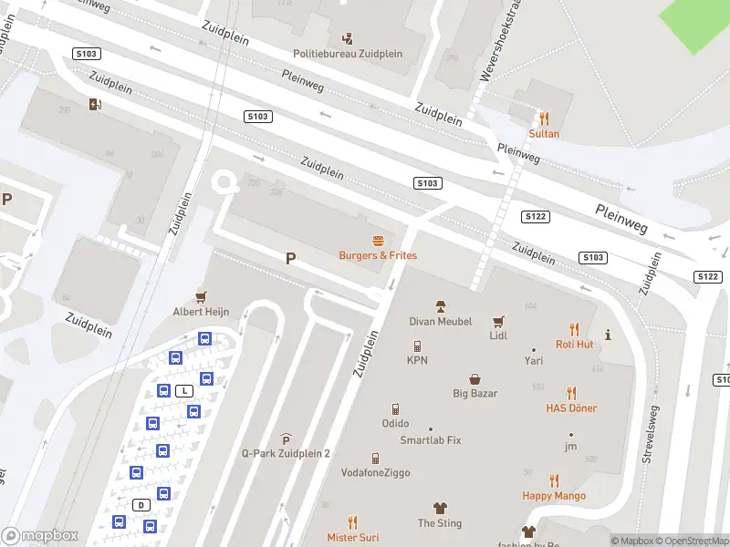 Besteld ambulance vervoer naar de Zuidplein in Rotterdam