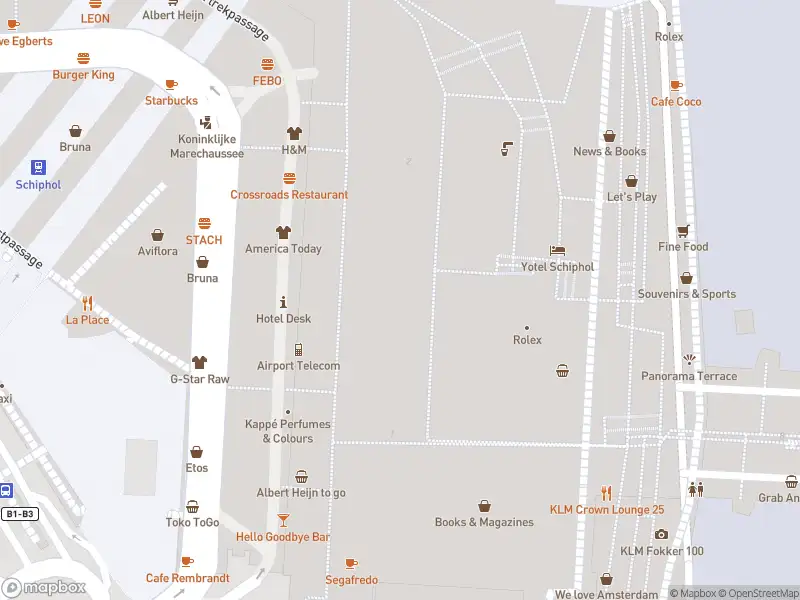 Brandweer met grote spoed naar de Vertrekpassage in Schiphol vanwege afgaan automatisch brandalarm