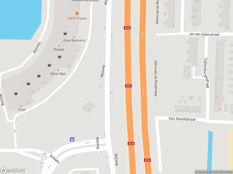 Ambulance met gepaste spoed naar de Mijlweg in Dordrecht