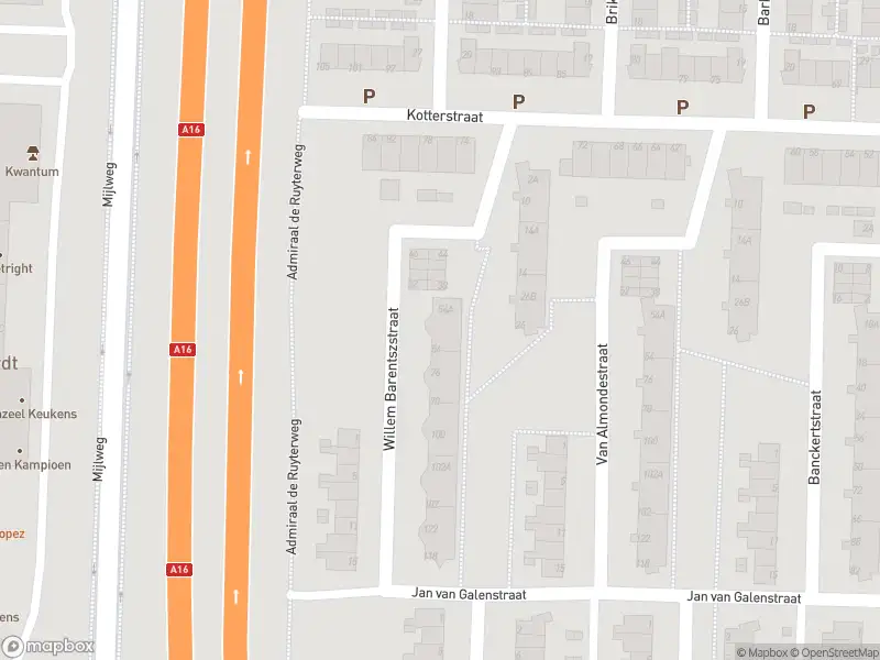 Ambulance met grote spoed naar de Willem Barentszstraat in Dordrecht