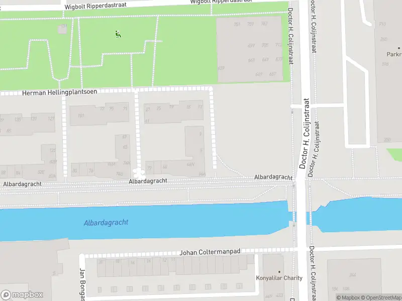 Brandweer met grote spoed naar de Herman Hellingplantsoen in Amsterdam vanwege gebouwbrand