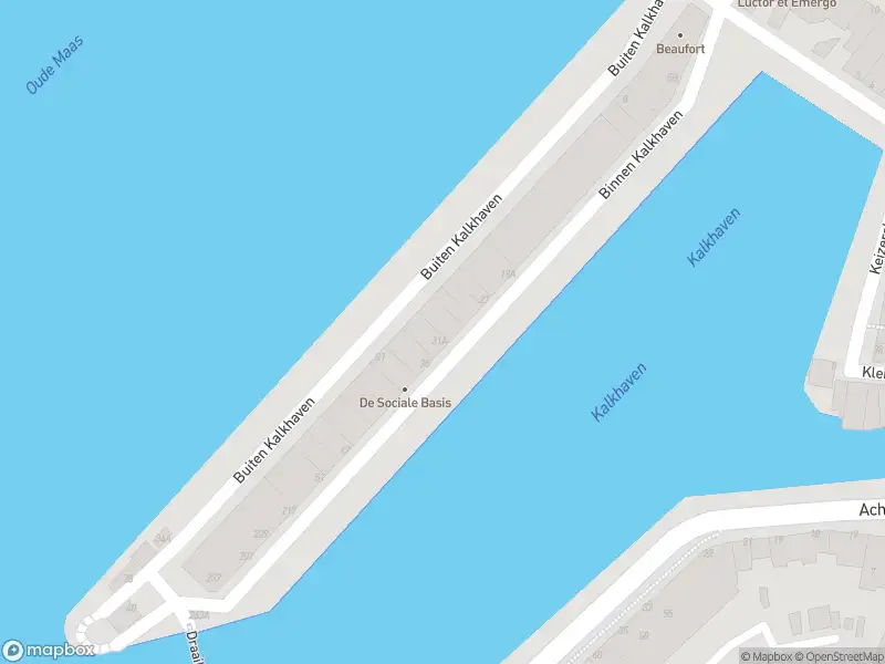 Ambulance met gepaste spoed naar de Binnen Kalkhaven in Dordrecht