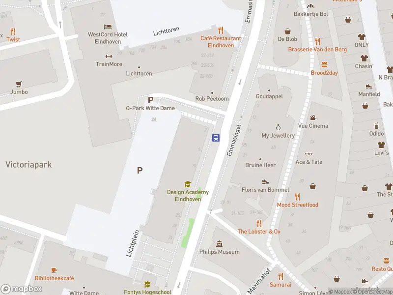 Brandweer met gepaste spoed naar de Emmasingel in Eindhoven