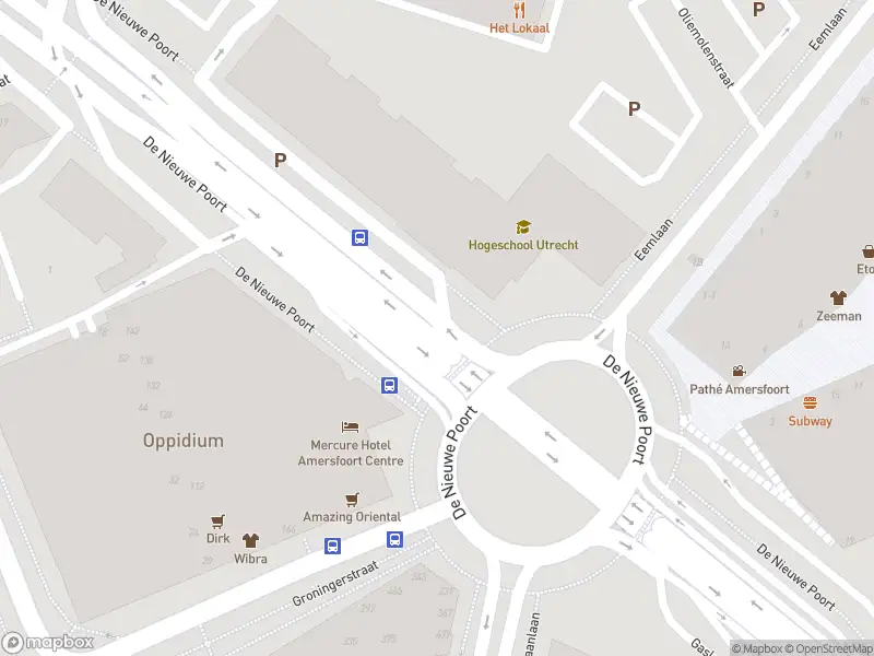 112 melding Politie naar de De Nieuwe Poort in Amersfoort vanwege aanrijding met letsel