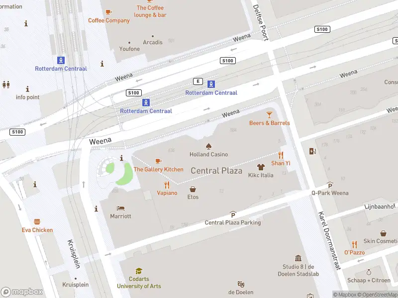 Ambulance met gepaste spoed naar de Weena in Rotterdam