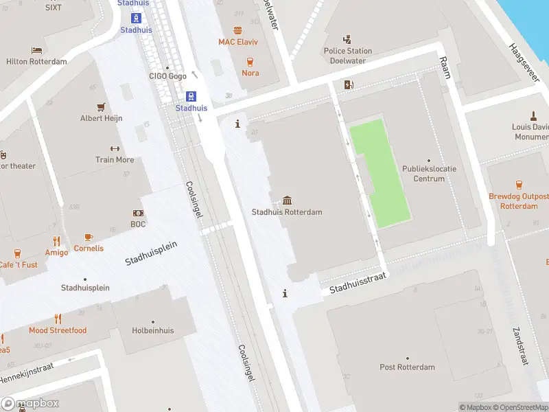 Politie naar de Doelwater in Rotterdam