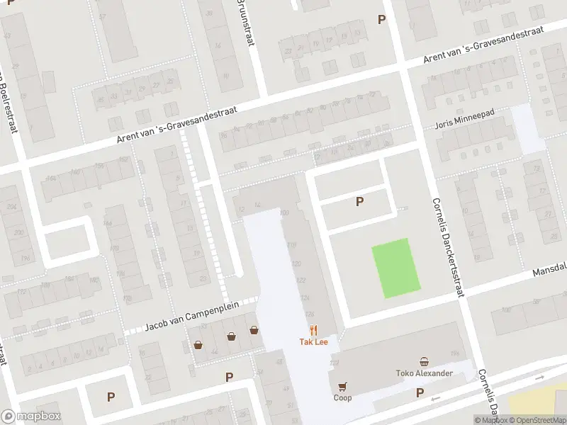 Ambulance met gepaste spoed naar de Jacob van Campenplein in Rotterdam