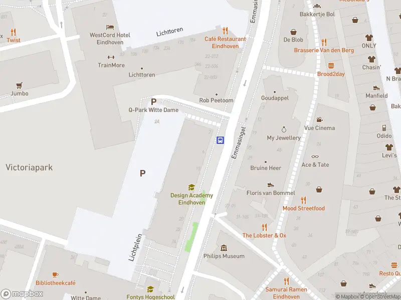 Brandweer met gepaste spoed naar de Emmasingel in Eindhoven