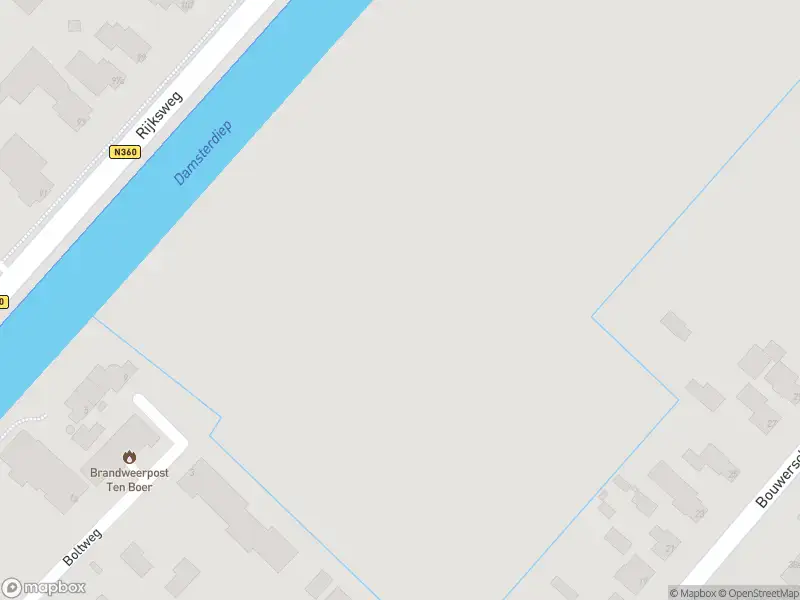 Brandweer met grote spoed naar de Stadsweg in Ten Boer vanwege waarnemen gaslucht