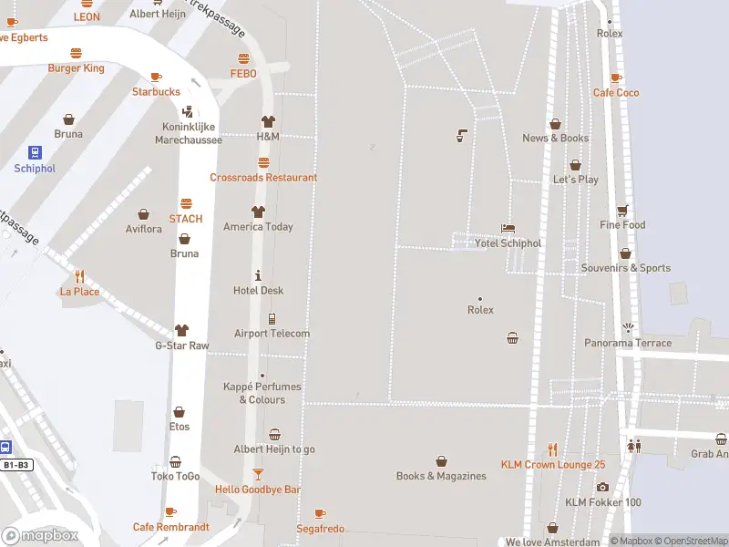 Brandweer met grote spoed naar de Vertrekpassage in Schiphol vanwege afgaan automatisch brandalarm