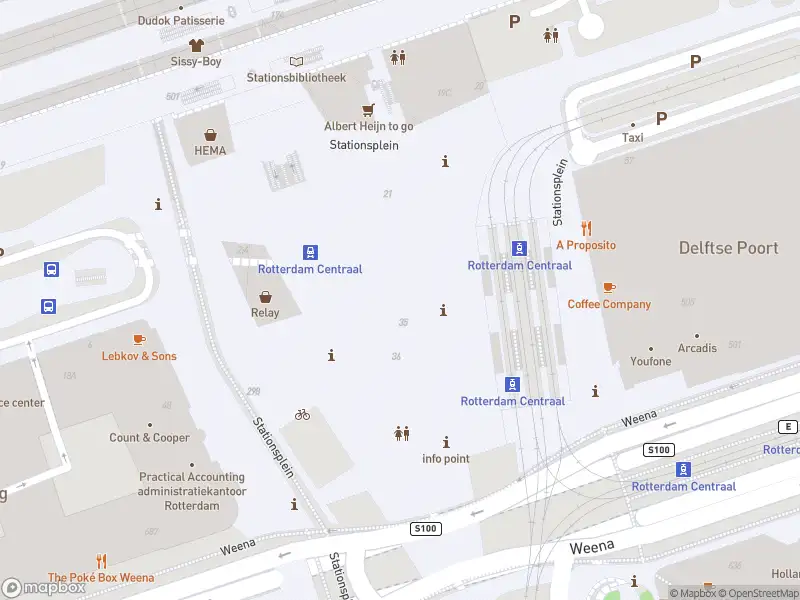 Besteld ambulance vervoer naar de Stationsplein in Rotterdam