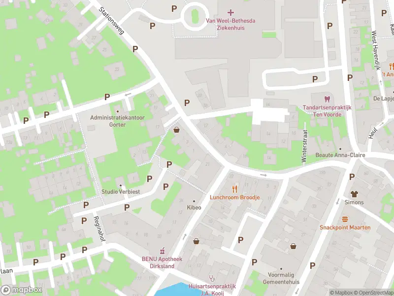 Besteld ambulance vervoer naar de Stationsweg in Dirksland