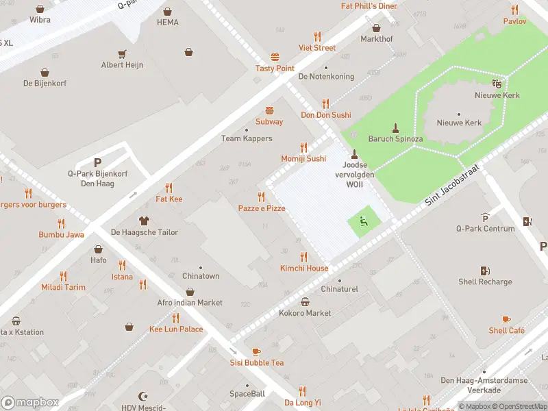 Ambulance met grote spoed naar de Rabbijn Maarsenplein in 's-Gravenhage