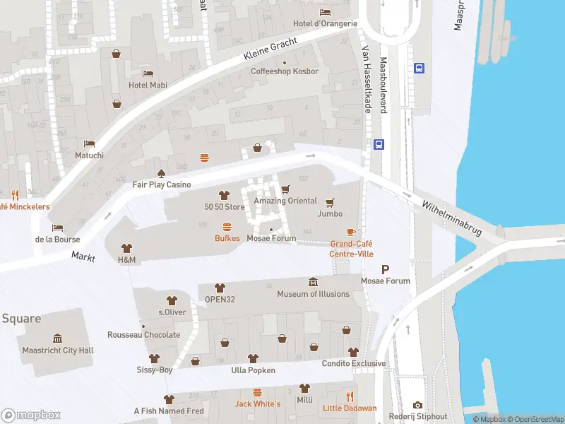 Brandweer met gepaste spoed naar de Laag Mosae Forum in Maastricht