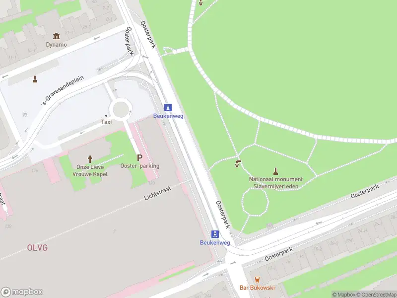 Besteld ambulance vervoer naar de Oosterpark in Amsterdam