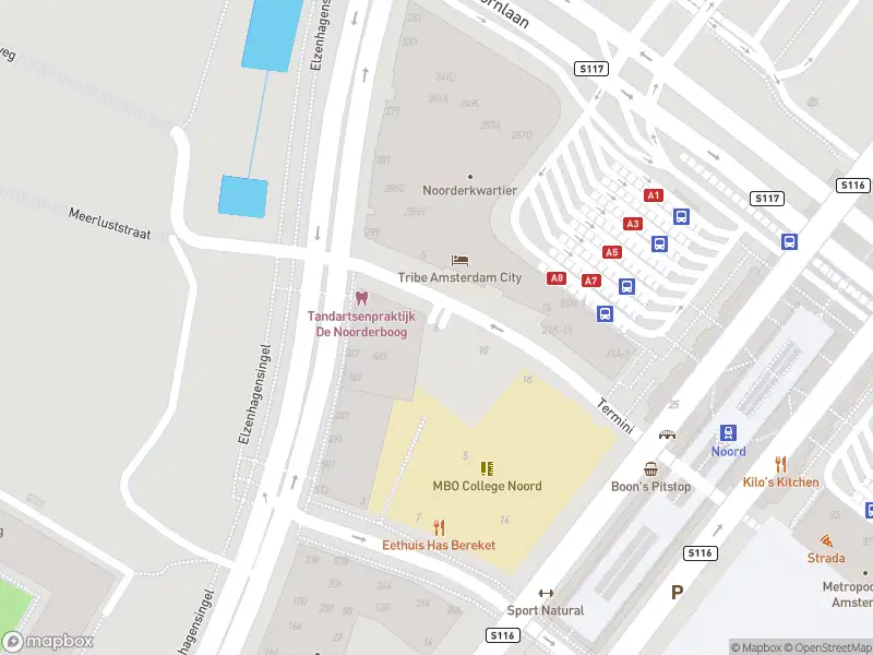 Ambulance met gepaste spoed naar de Termini in Amsterdam