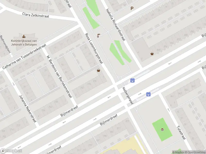 Ambulance met gepaste spoed naar de Rosa Luxemburgstraat in Amsterdam