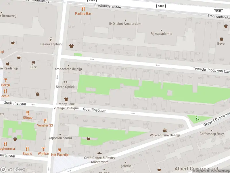 Ambulance met grote spoed naar de Tweede Jacob van Campenstraat in Amsterdam