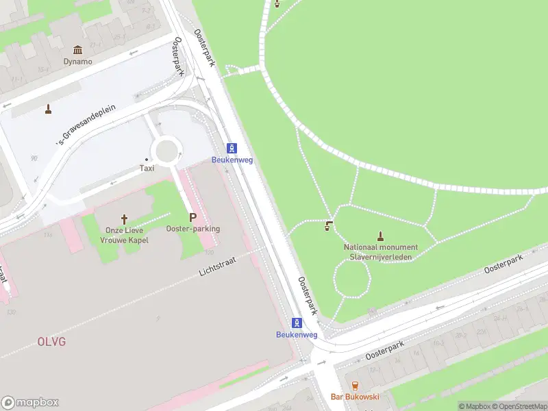 Besteld ambulance vervoer naar de Oosterpark in Amsterdam