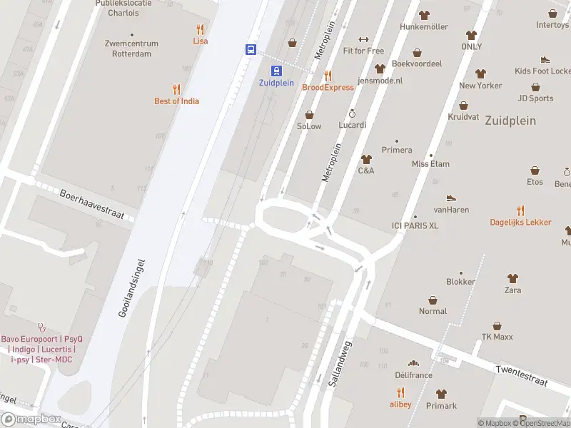 Brandweer met grote spoed naar de Metroplein in Rotterdam vanwege reanimatie