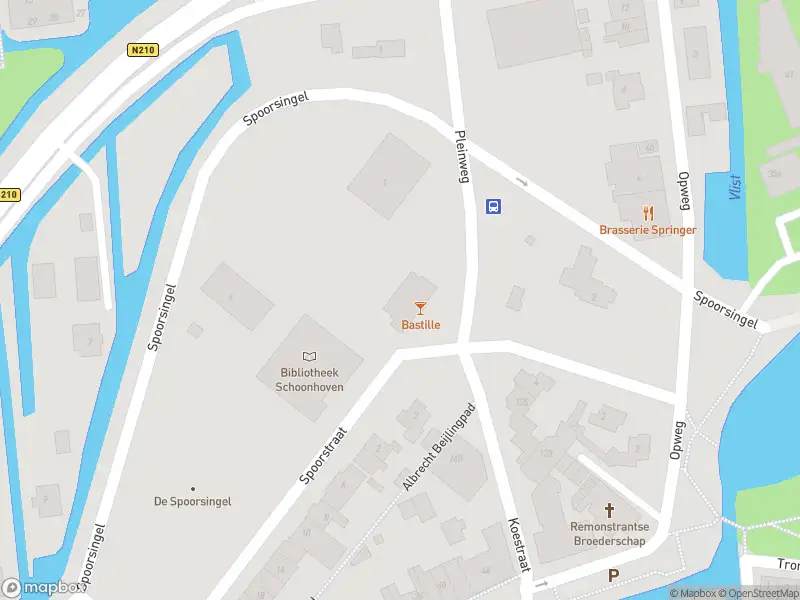 Brandweer met grote spoed naar de Stationsplein in Schoonhoven vanwege gebouwbrand