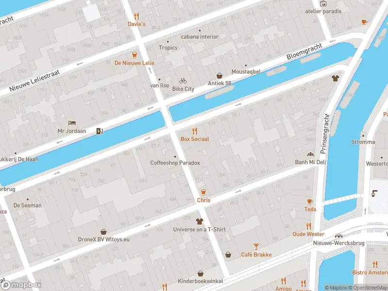 Brandweer met gepaste spoed naar de Rozengracht in Amsterdam