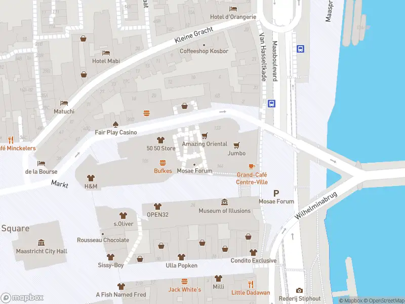 Brandweer met gepaste spoed naar de Laag Mosae Forum in Maastricht