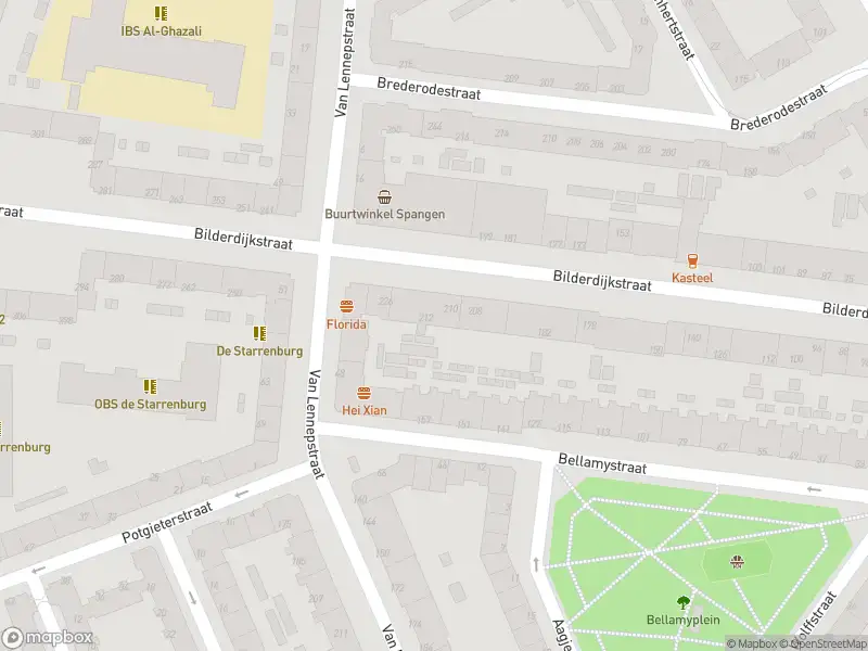 Ambulance met grote spoed naar de Bilderdijkstraat in Rotterdam
