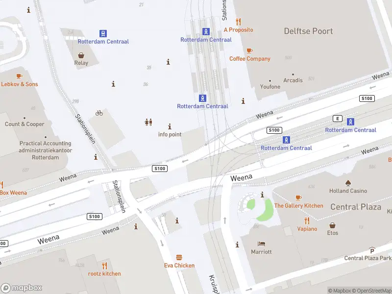 112 melding Ambulance met grote spoed naar de Weena in Rotterdam