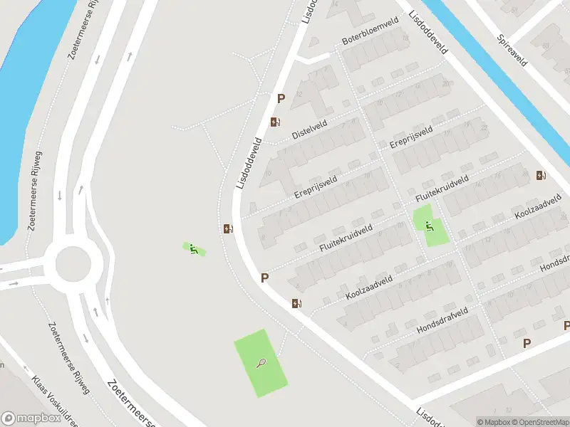 Ambulance met gepaste spoed naar de Ereprijsveld in 's-Gravenhage