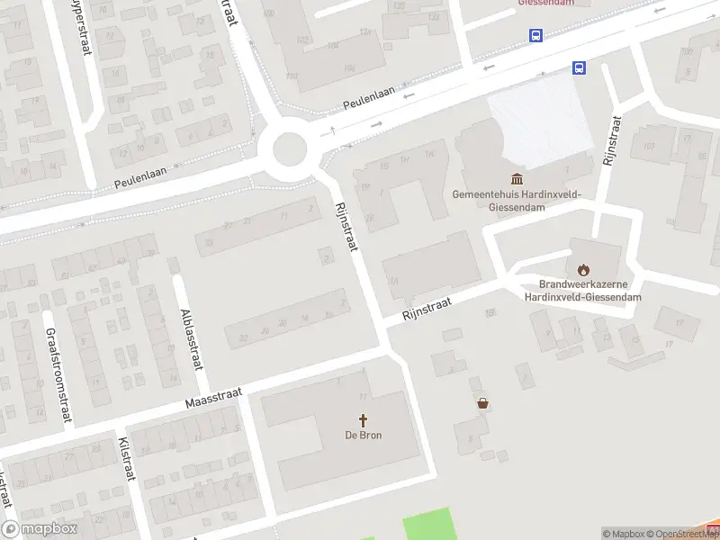 Brandweer met grote spoed naar de Rijnstraat in Hardinxveld-Giessendam